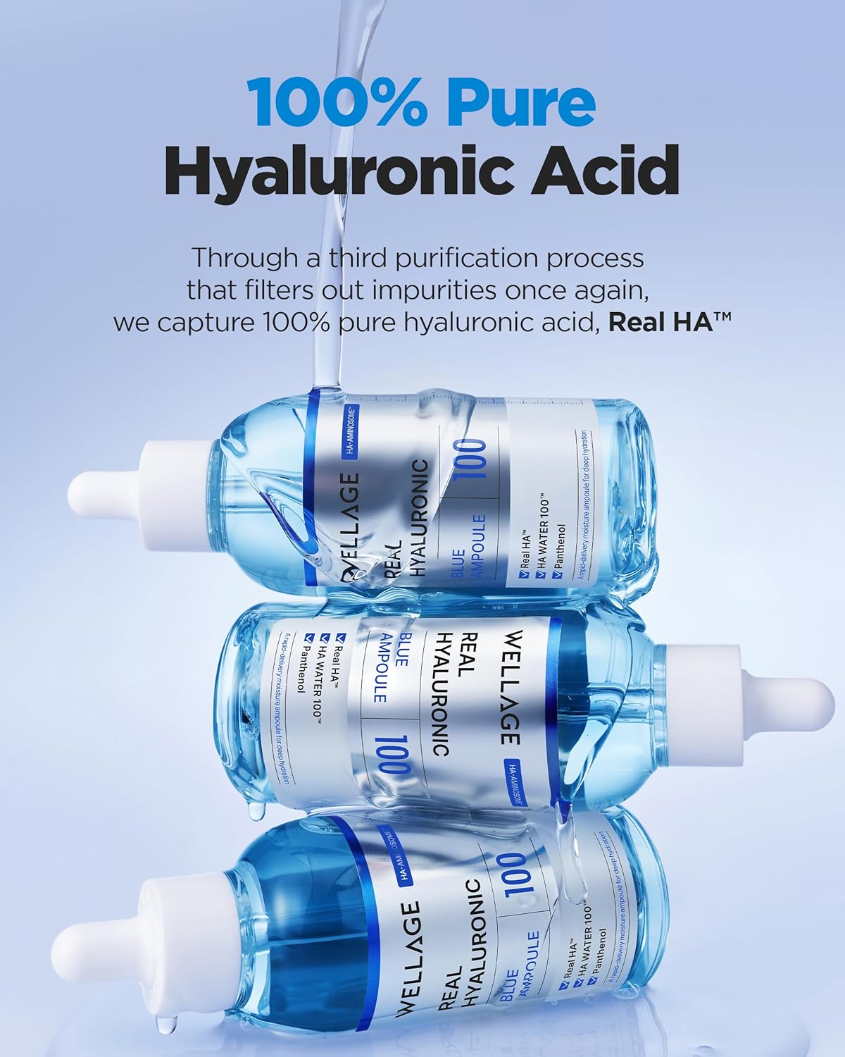 WELLAGE Real Hyaluronic Blue 100 Ampoule [60ml]